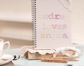 Wall Decals Mini Letters (Reusable and removable fabric stickers, not vinyl) - MINI Alphabet (girly)