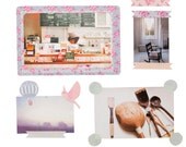 Wall Decals Photo Dots (Reusable and removable fabric stickers, not vinyl) - MINI Photo Dots
