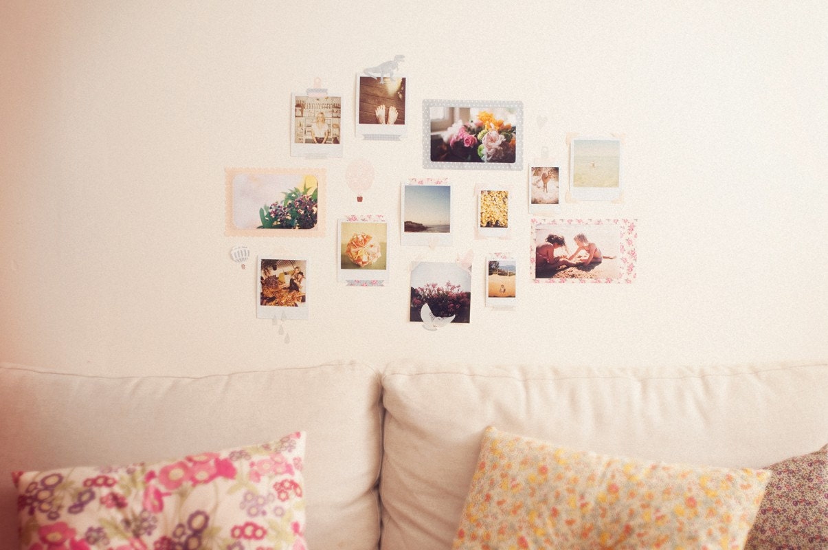 Wall Decals Photo Dots (Reusable and removable fabric stickers, not vinyl) - Photo Dots