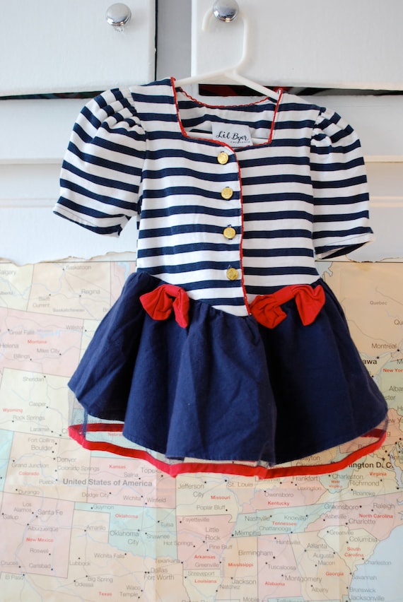 Vintage Sailor Girl Dress