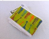 On Sale Giraffe Burp Cloth - Green, Orange, Brown, & Blue