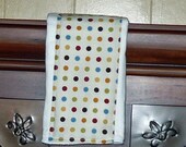 On Sale Colorful dots Burp cloth- Blue, Red, Green, Yellow, Orange