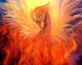 Phoenix Rising, Art Print by Marina Petro