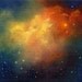 Angel Flight, Angel Art, Skyscape, Night Sky Oil Painting, Original Art by Marina Petro
