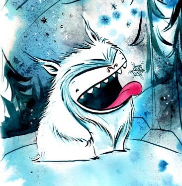yeti sno-vok 8.5x11 print
