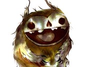 zombie ovok wants your brains- 8.5x11print