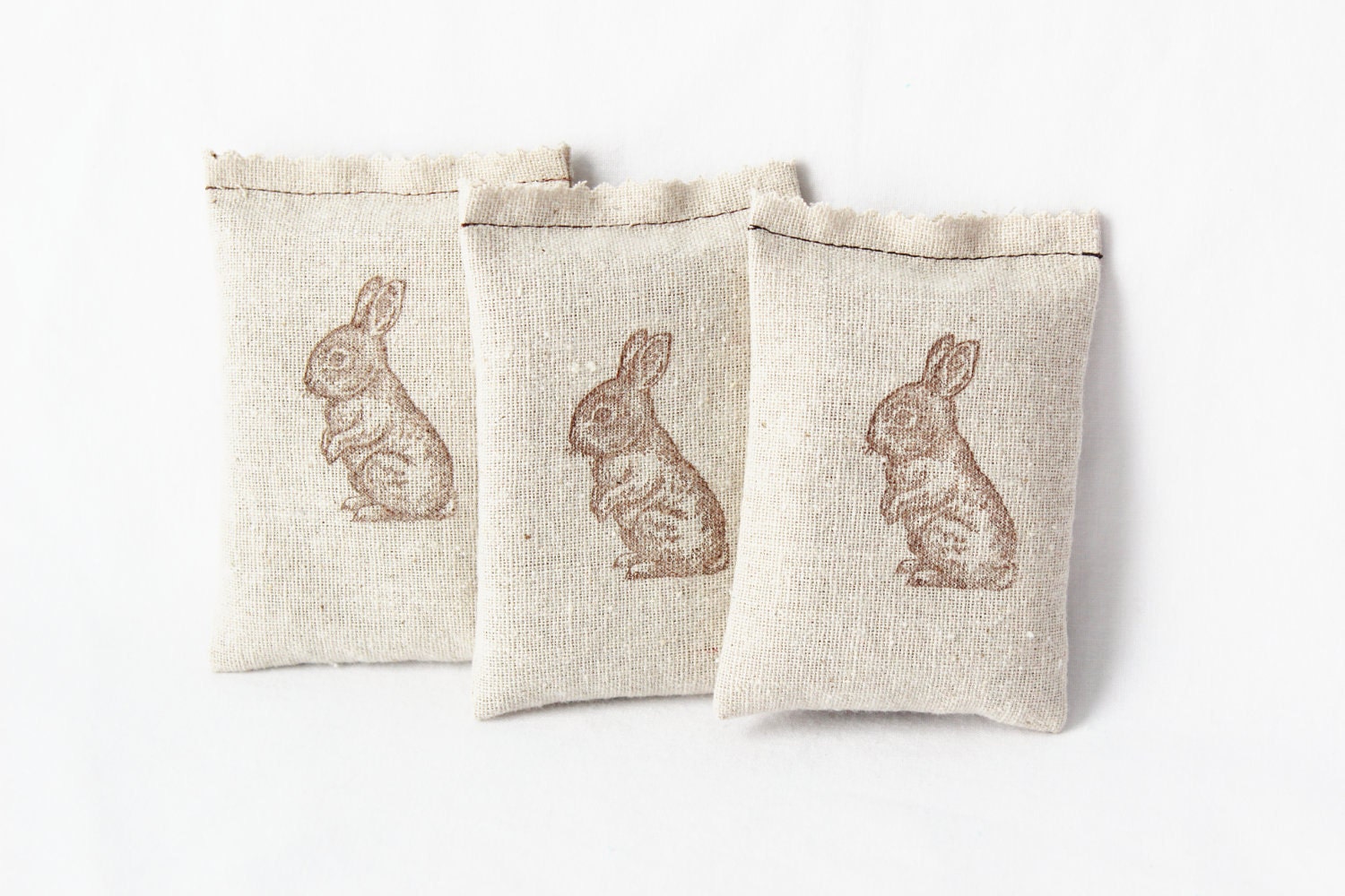 Bunny Rabbit Sachets - Baby Shower Favors - Lavender Scented Pillow Sachets
