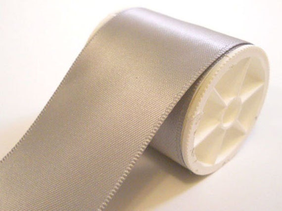 5 YARDS of DF 1.5 inch Satin Ribbon - SILVER
