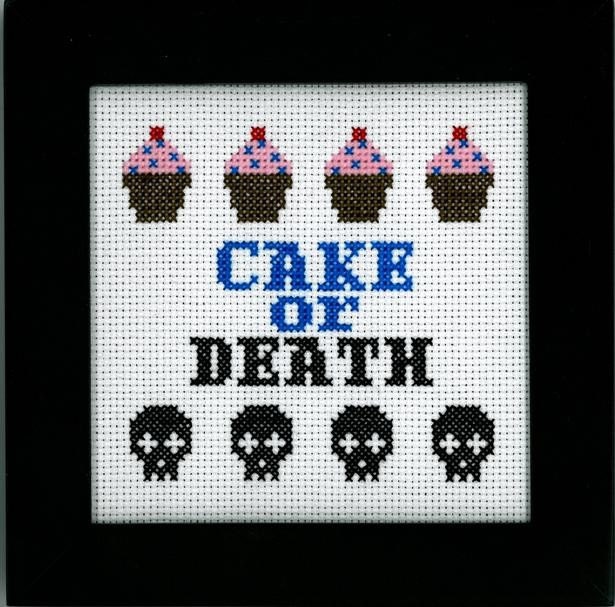 Eddie Izzard - Cake or Death Cross Stitch