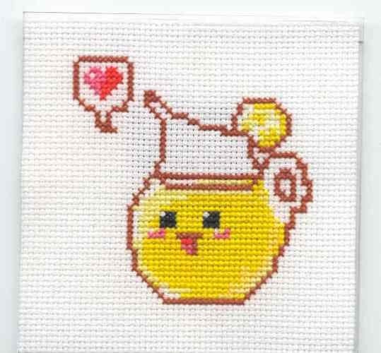 Lemonade Cross Stitched Refrigerator Magnet - Final Clearance Sale
