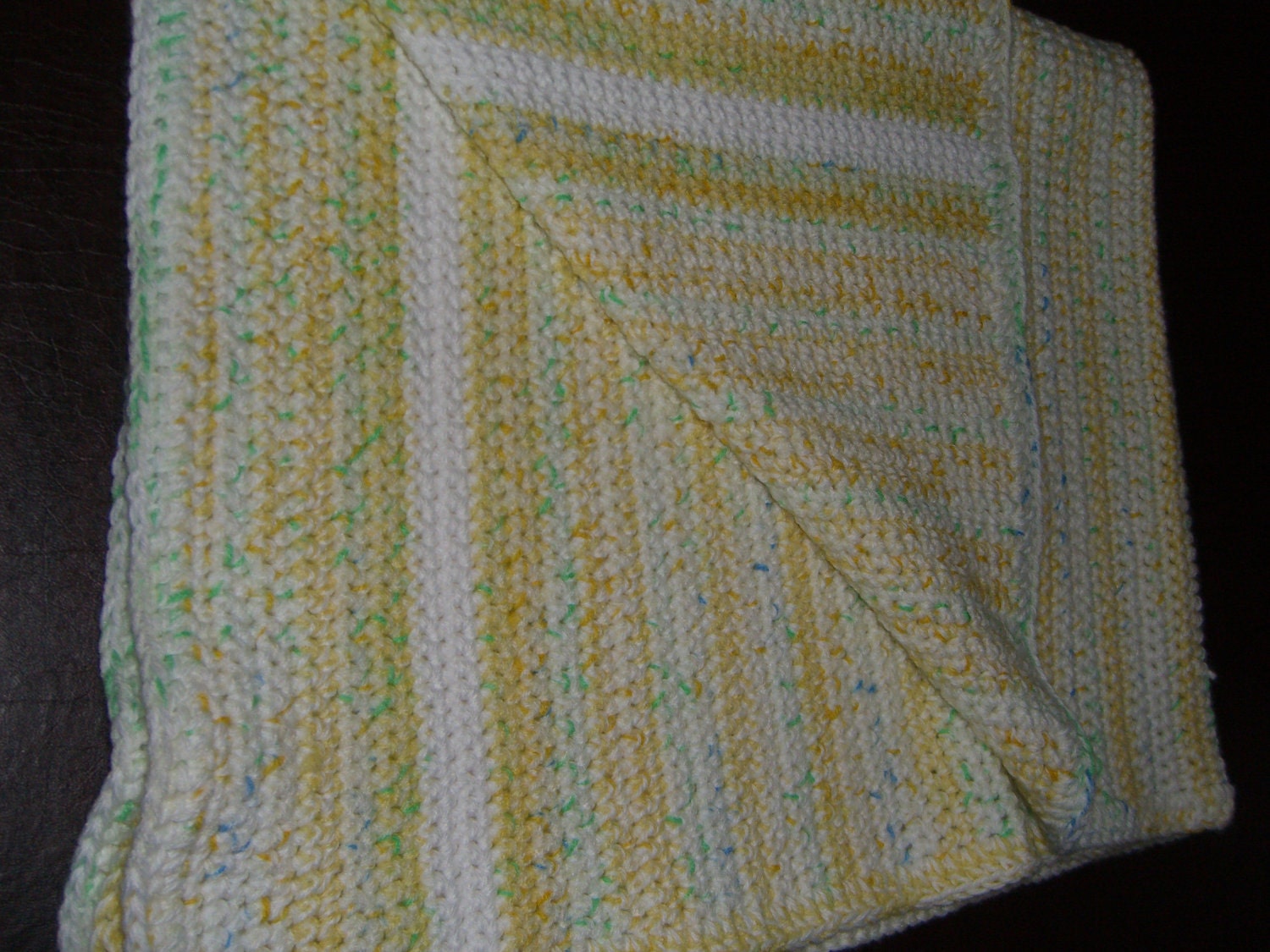 Crocheted Double Yarn Baby Blanket