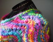 Ready to ship/ GORGEOUS ART WORK Rainbow Hand Knitted Casual Style Sweater Coat Cardigan with Ripple pattern