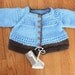Ready to ship/ Baby Toddler Size Cardigan Sweater Jacket made out of wool with a BLANKET /Size 2L