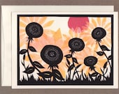 Sunflowers at Sunset - Greeting Card