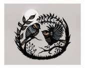 No Ceilings - Cut Paper Art Print