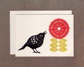 Birdsongs 9 - Small Greeting Card