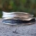 wedding bands , handmade sterling silver wavy channel shaped stacking rings or wedding bands - set of 2 rings - made to order