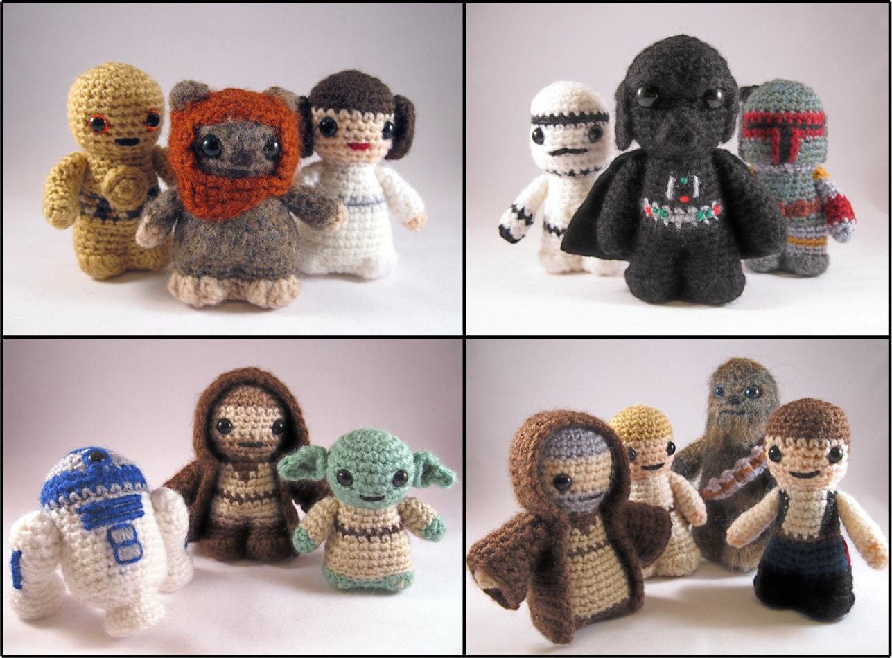 PDFs of all 14 Star Wars Mini Amigurumi Patterns