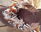 Hip feather flip flops