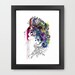 Peacock Girl // A3 Giclée print // FASHION ILLUSTRATION