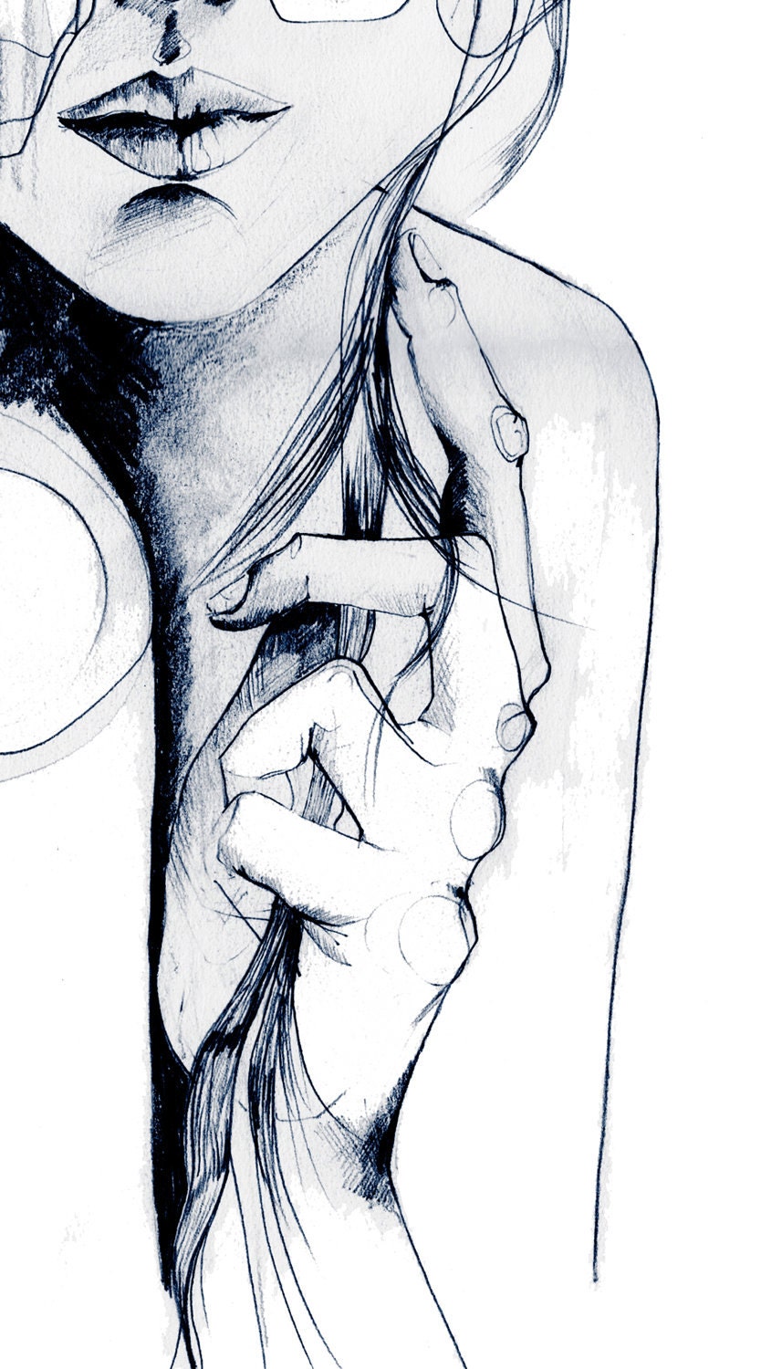 Sketch V // PENCIL DRAWING / A2 Giclée print from an original