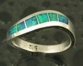 Australian Opal Ring in Sterling Silver