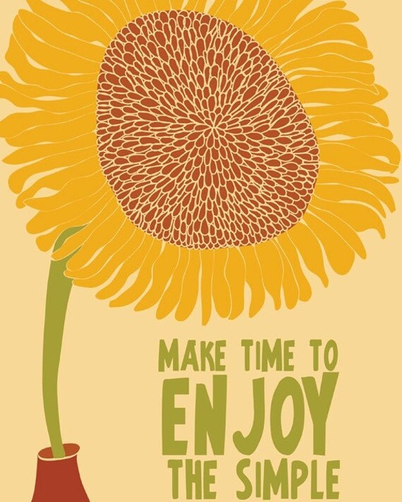 Typographic Print, Motivational Quote, Sunflower Poster, Sunflower Illustration, Typography Poster, Sunflower Poster, Motivational Quote