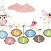Baby Girl Gift Room Decor, Kids Art Nursery Print, Baby Girl Wall Decor, Personalized Children's Custom Name Owl Print
