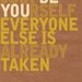 Typography Print Art "BE YOU" 11x14 Typography Print Poster, Positive Message Typography Art, Positive Message Wall Decor