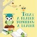 Classroom Poster, Classroom Art Wall Decor "Today a Reader, Tomorrow a Leader" Reading Books Educational Classroom Decor