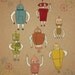 Robots Print Art, Children Wall Art Decor, Kid's Robots Poster, Robots Illustration, Children's Room Wall Decor for Kids "Little Robots"