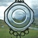 Madonna Blue Madrid - Vintage Saucer Upcycled into a Windchime