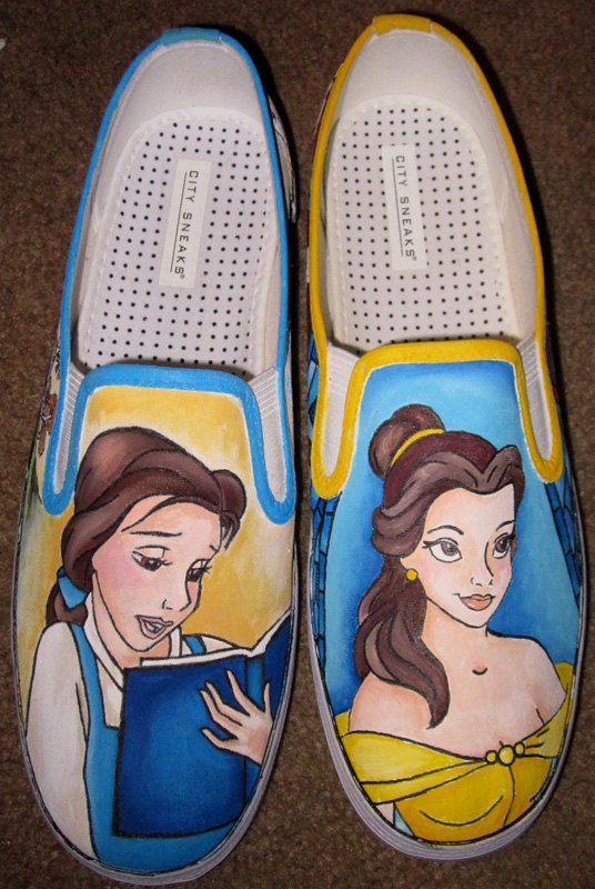 Custom Disney Animation Inspired Adult Shoes with YOUR favorite scenes and characters