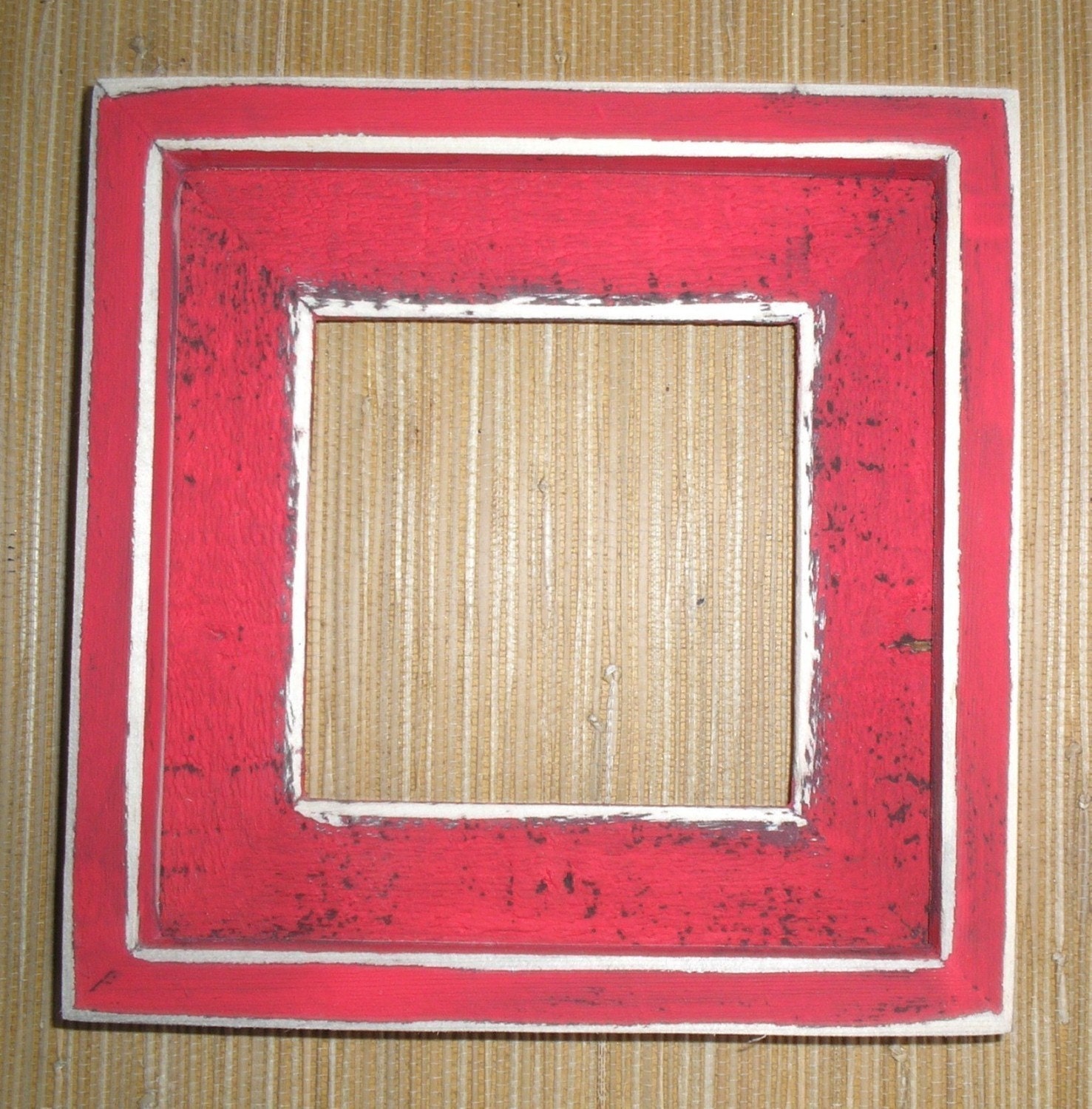 Colored barnwood Photo Picture Frame 4x6 OR 5x5 OR  5x7  Barnwood Photo Picture Frame with outside cap Choose Color