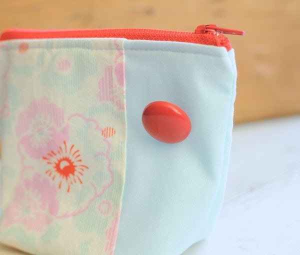 Stand-Up Pouch with Vintage Button