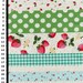 Sweet Strawberry Patchwork in Green Combo-EK-QS31607B