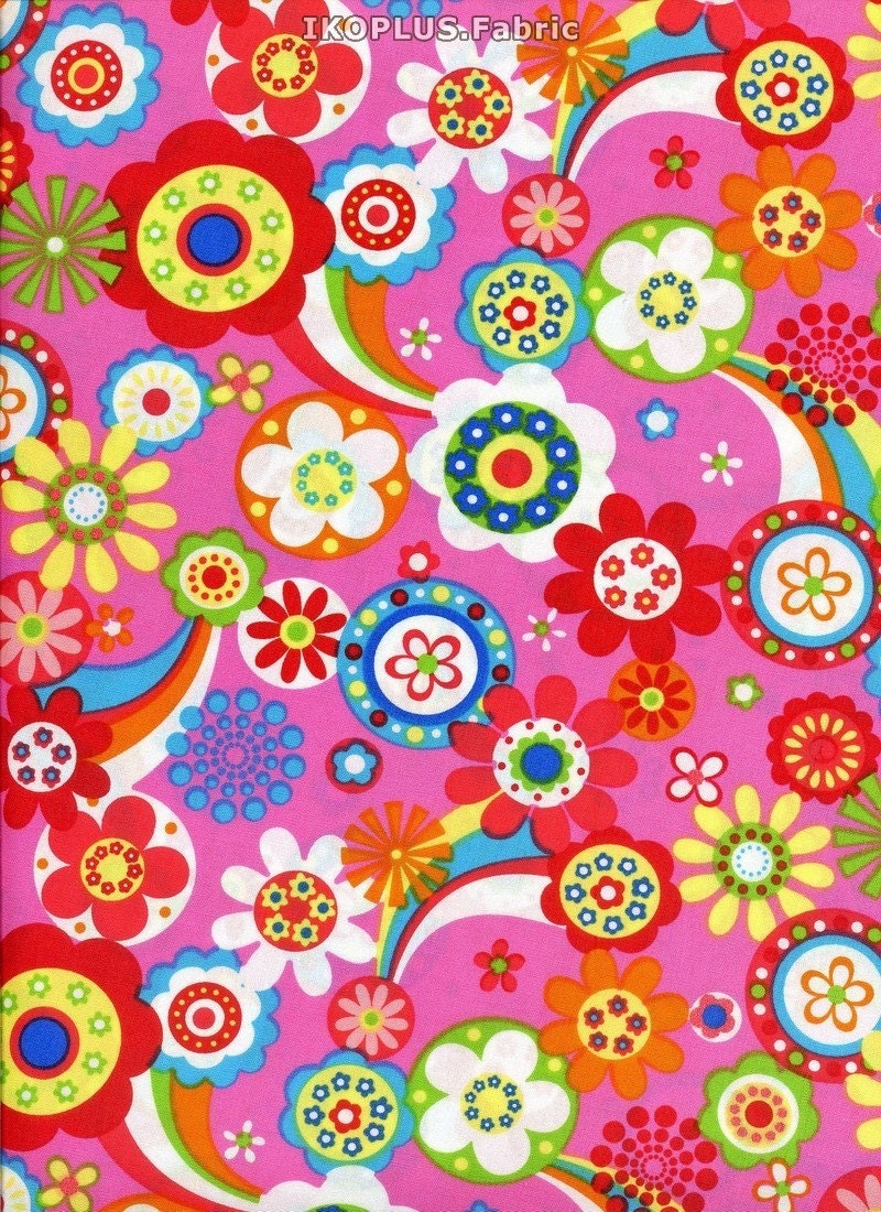 Sparkle Florwers in White -Cotton-EK-QS35102D