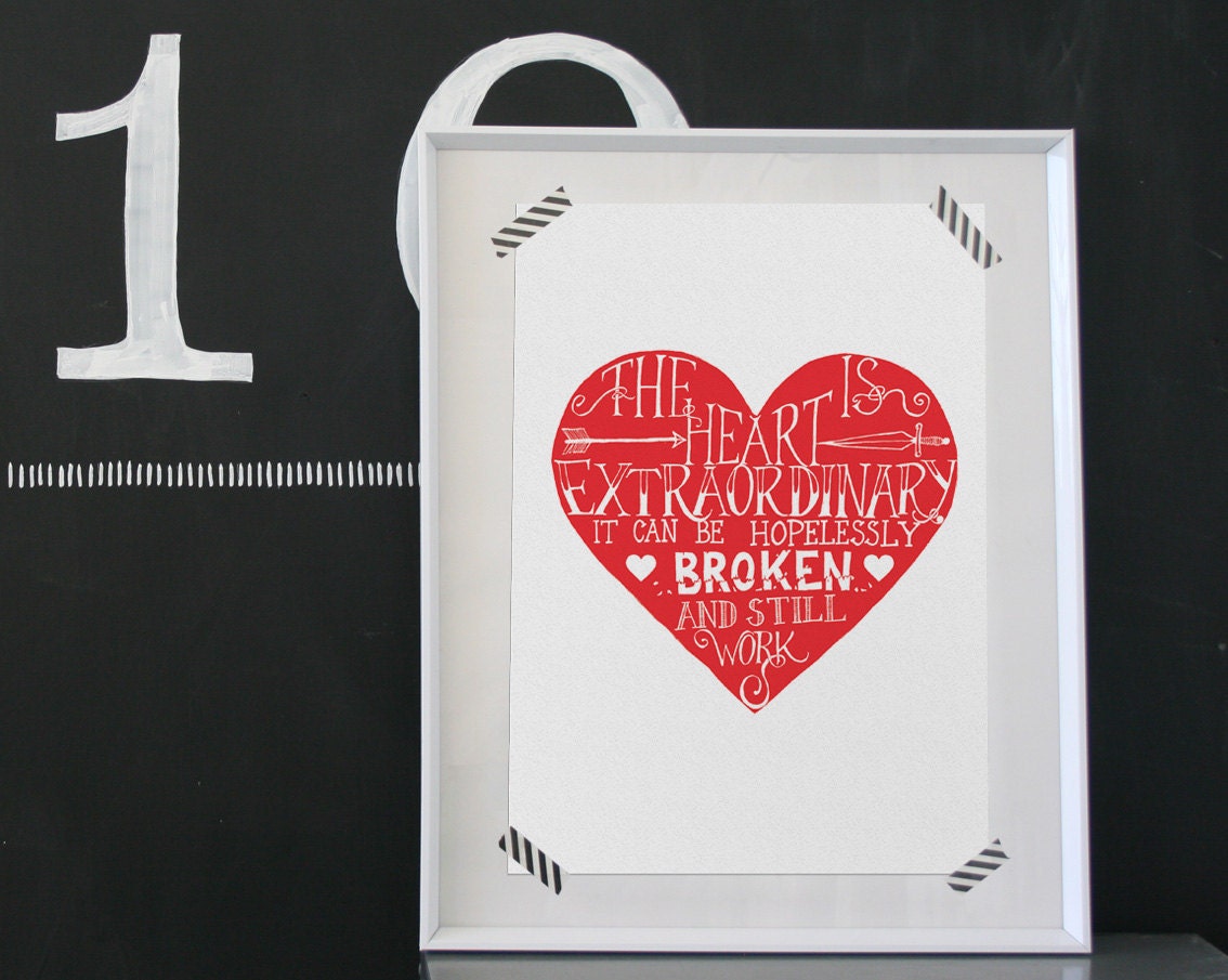 Heart Signed Print Large