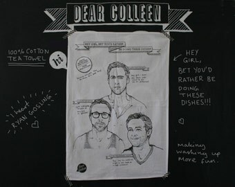Hey Girl - Dishes I'd Rather Be Doing Tea Towel