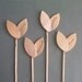 Small Sprout Herb Markers - Custom Set of 4 Garden Markers