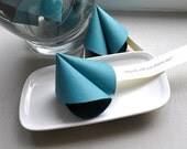 Paper Fortune Cookie (1) - Peacock Color, love, friendship, proposal, thoughtful, personalized