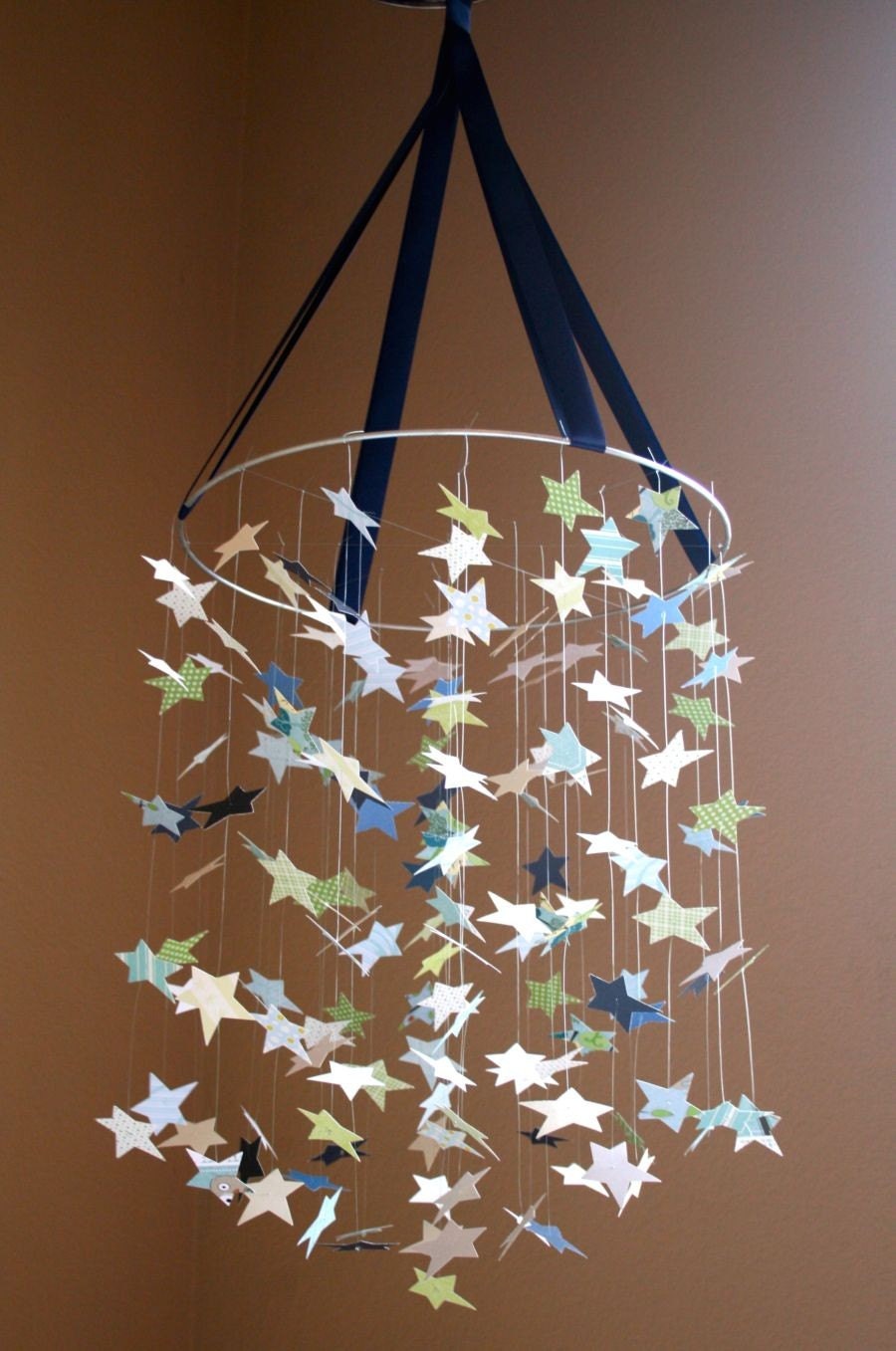 Baby Blue Star Mobile KIT-DIY-Great Craft Project