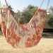 Baby hammock, cradle, swing, crib - for babies and children to use indoors or outdoors. peach with red.