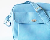 Vintage Blue Samsonite Overnight Bag