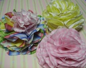 Frilly Fabric Flower Tutorial PDF ... Flower Pattern no. 10