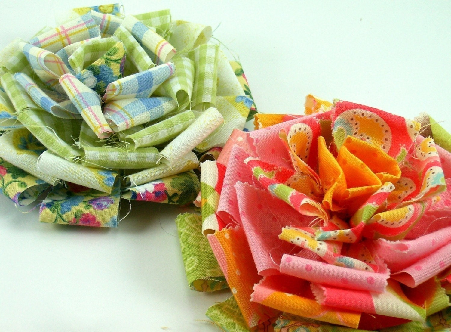 Scrappy Loopy Fabric Flower Tutorial Instructions