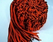 Hand Knit College Scarf Oklahoma State OSU Cincinnati Bengals Oregon State - Orange and Black