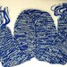 Scarf Sports College University Kentucky Duke Inspired  Blue White Dallas Cowboys Indianapolis Colts Superbowl - as seen on the THE MIDDLE