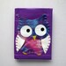 Tie Dye Owl Mini Duct Tape Wallet - Purple