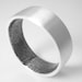 Custom fingerprint wedding bands in sterling silver (set of two)